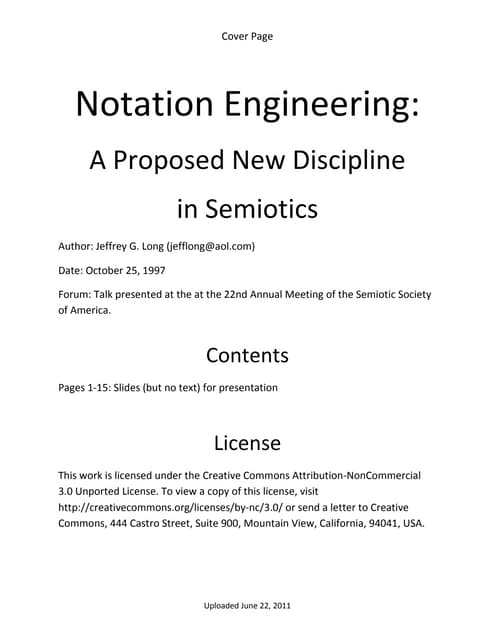Notational engineering