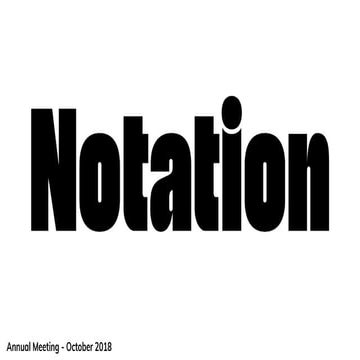Notation Annual Meeting - Oct 2018