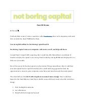Not Boring Capital - Fund II Memo - VC Pitch Deck Examples