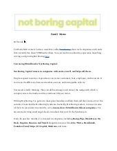Not Boring Capital - Fund I Memo - VC Pitch Deck Examples