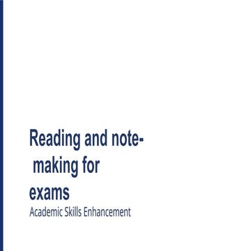 Note making and note taking | PPTX