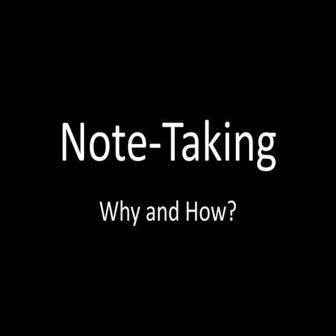 Note-Taking