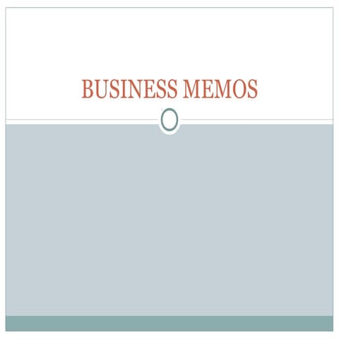Memos