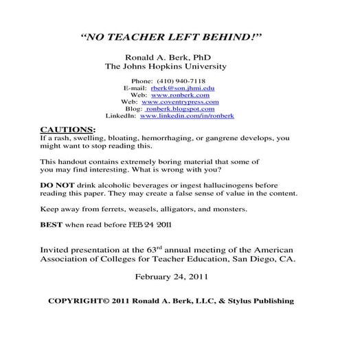 No teacher left behind hd