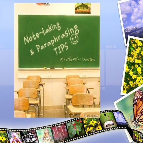 Noteaking & Paraphrasing 0809