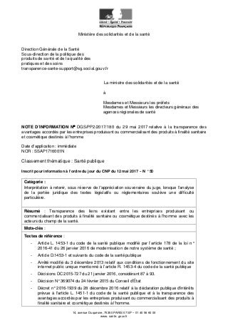 Que prévoit le principe de transparence imposé par l'Etat dans les conventions entre entreprise et professionnels de santé ?