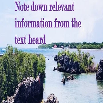 Note down relevant information from the text heard.pptx