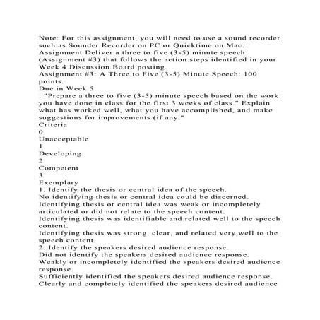 Note For this assignment, you will need to use a sound recorder suc.docx