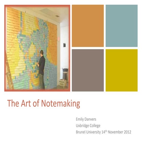 The Art of Notemaking