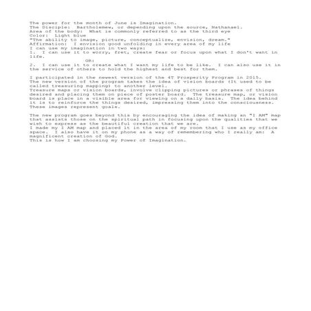 The Power of Imagination