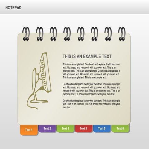Notepad with Sketches Shapes and Diagrams