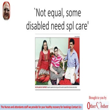 `Not equal, some disabled need spl care'