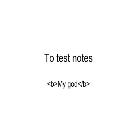 Notes