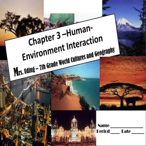 Human environment interaction | PPTX