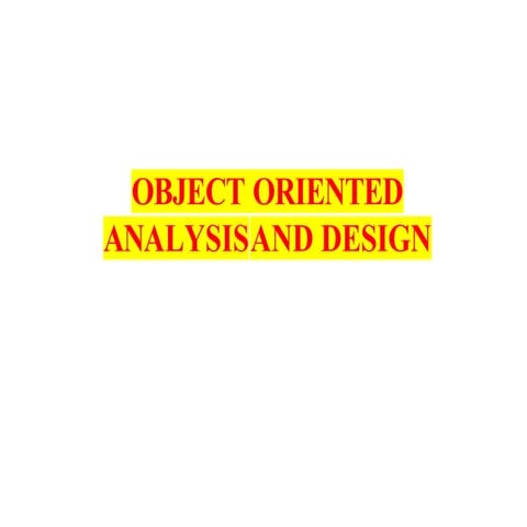Object Oreinted Design principles and Testing Concepts