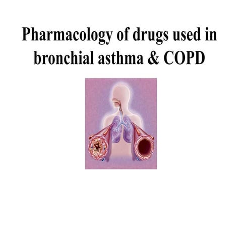 Pathophysiology of asthma and drugs used to treat asthma | PPTX