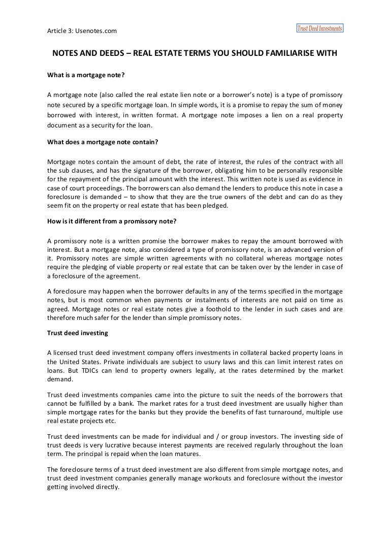 mortgage promissory note