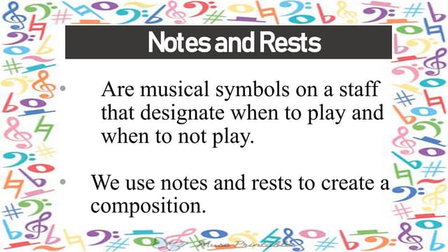 MUSIC 6 Lesson 1 Notes and Rests | PPTX