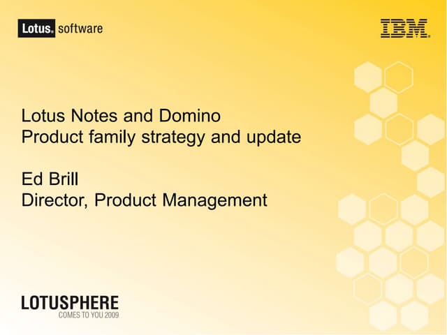 Notes Domino Symphony Strategy May2009