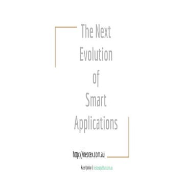 Evolution of Smart Applications