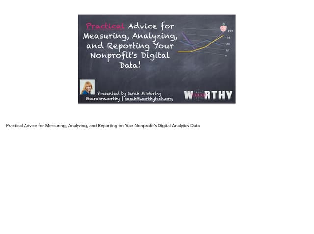Notes inside! Practical advice for measuring, analyzing, and reporting your n...