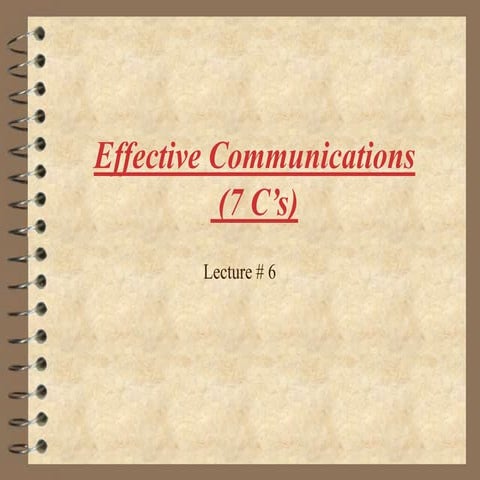 7Cs Effective Communication | PPT