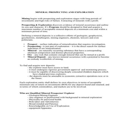 Notes Mine Exploration.doc