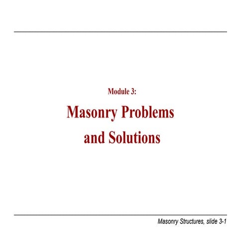 Comprehensive Guide to Masonry Problems and Solutions in Construction ...