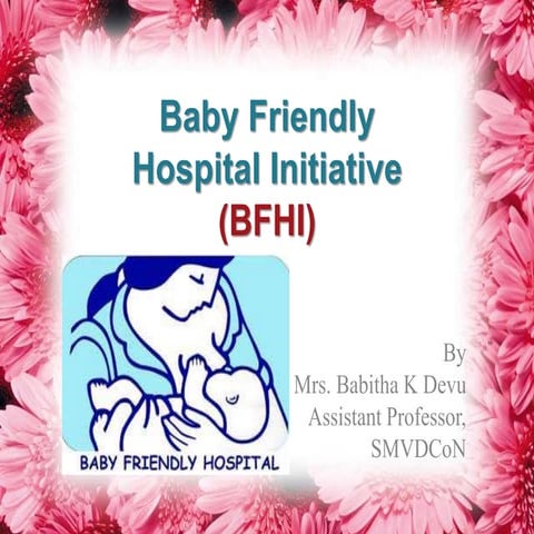 Notes on Baby - friendly hospital initiative 