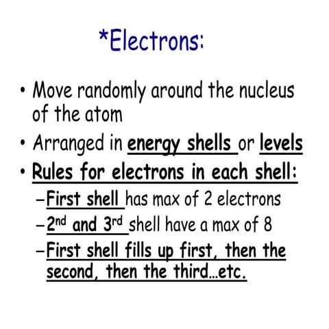 Notes On Electrons