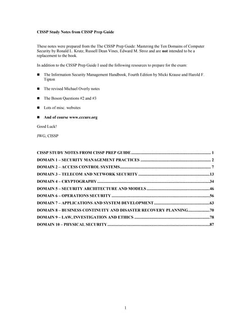 Notes prep guide