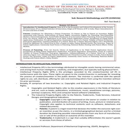 Notes - 21RMI56_Module 3_Research Method