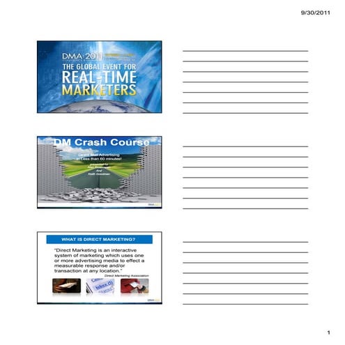 Notes Version: Direct Mail Fundamentals