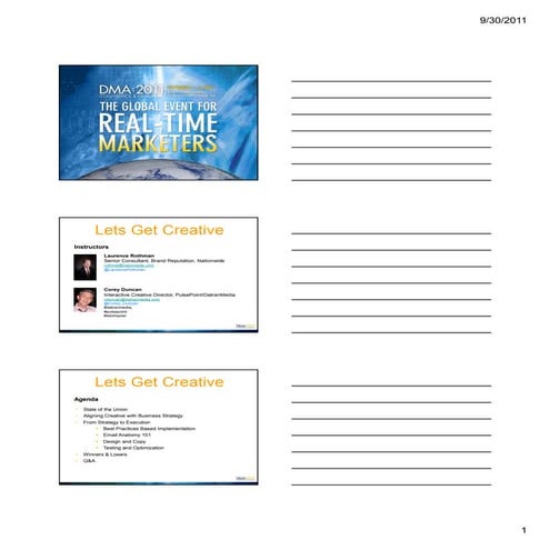 Notes Version: Email Marketing - Part IV