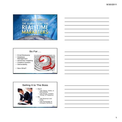 Notes Version: Email Marketing Workshop Closing Now What 