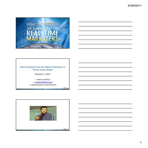 Notes Version: How Anyone Can Be More Creative in 3 Easy Steps