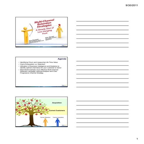 Notes Version: Multichannel Retention Strategies A Steady Diet of Low-Hanging...