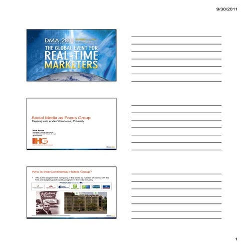 Notes Version: Social Media as Focus Group Tapping Into a Vast Resource, Priv...