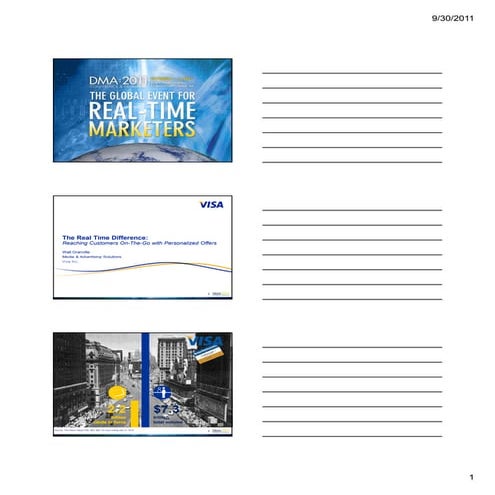 Notes Version: The Real-Time Difference Reaching Customers on the Go with Per...