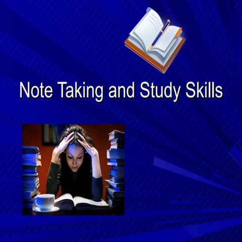 Note taking and study skills