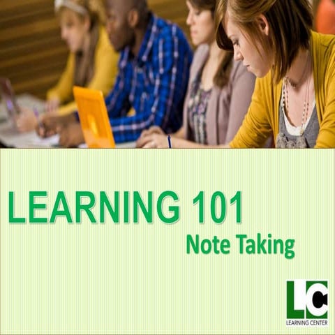Learning 101: Note Taking