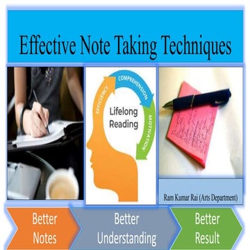 Note taking techniques