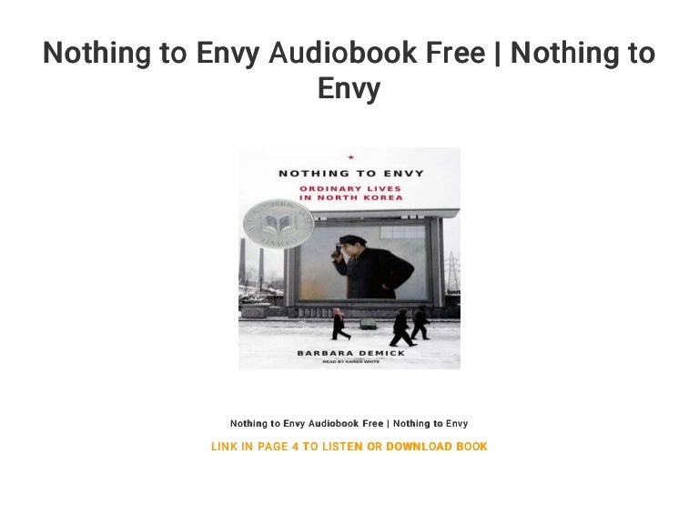 Nothing to Envy Audiobook Free Nothing to Envy