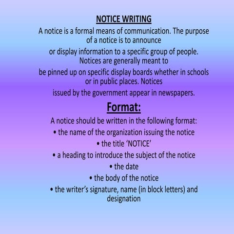 Notice writing by kuldeep Bartwal Deep