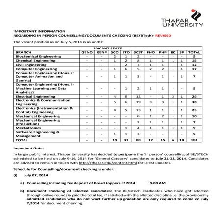 Notice regarding in person counselling revised 05_july2014