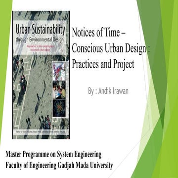 Notices of time – conscious urban design