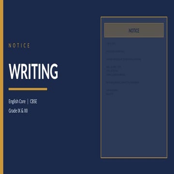 Notice writing | PDF