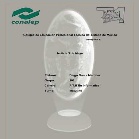 Noticia 3 de mayo