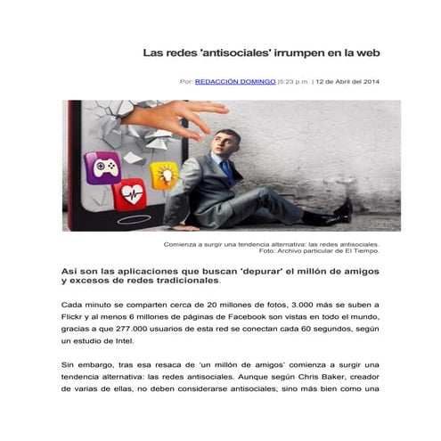 Las nuevas redes "antisociales".