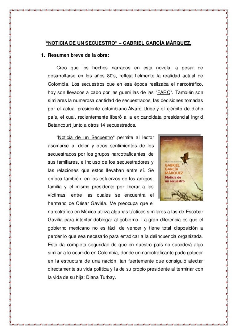 Noticias De Un Secuestro